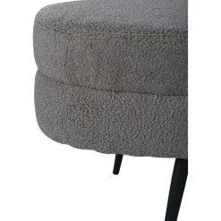 Rino sittpuff - Gråbeige teddy