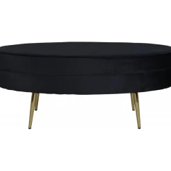 Rino sittpuff - Svart sammet