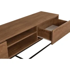 Rodez TV-bänk 180 cm - Valnöt/svart