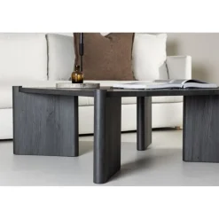 Rogaland soffbord 100 x 100 cm - Svart