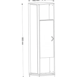 Roll hallmöbel - Valnöt