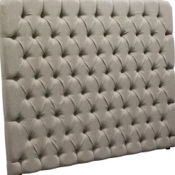 Romance sänggavel med knappar 160 x 140 cm - Beige