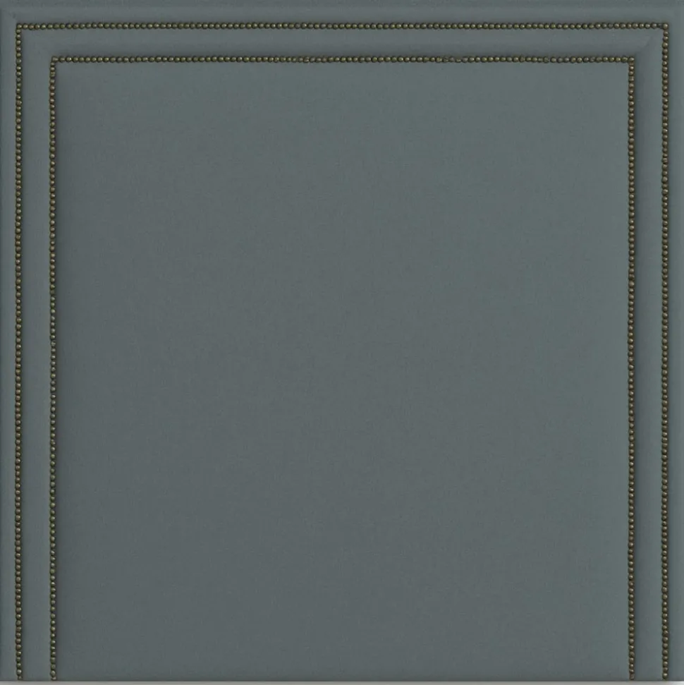 Ronja sänggavel med nitar 180 cm - Blå