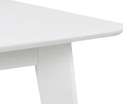 Roxby matbord 80-120 cm - Vit