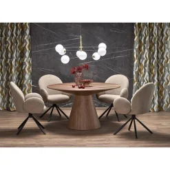 Runt matbord i valnöt - Float