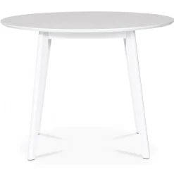 Runt matbord med 4 st svarta pinnstolar + 3.00 x Möbeltassar