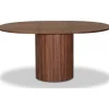 Runt matbord valnöt Ø115-160 cm - Nova