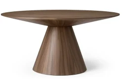 Runt soffbord i valnöt Ø80 cm