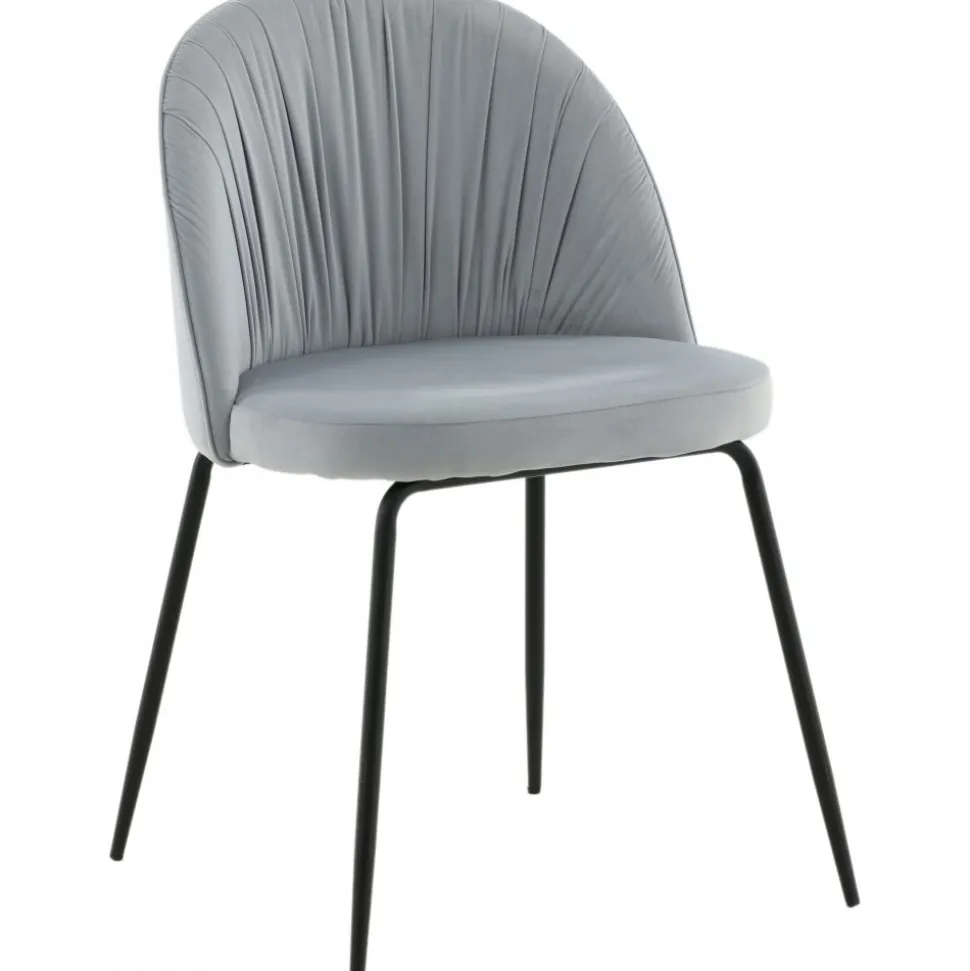 Rynkeby matstol - Grå sammet