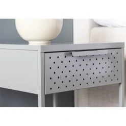 Sacramento sängbord - Ljusgrå