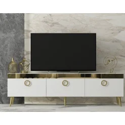 Safar TV-bänk - Vit