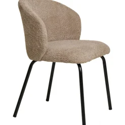 Safira matstol - Beige bouclé