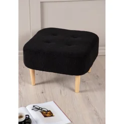 Salina sittpuff - Svart