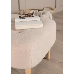 Salina sittpuff - Vit fleece