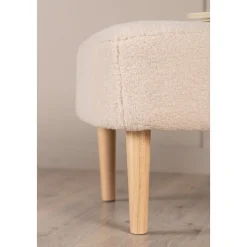 Salina sittpuff - Vit fleece