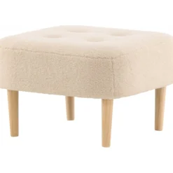 Salina sittpuff - Vit fleece