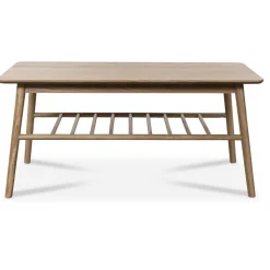 Saltö soffbord i oljad ek med hylla - 110 x 60 cm + Möbeltassar