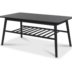 Saltö soffbord med hylla 110 x 60 cm - Svart
