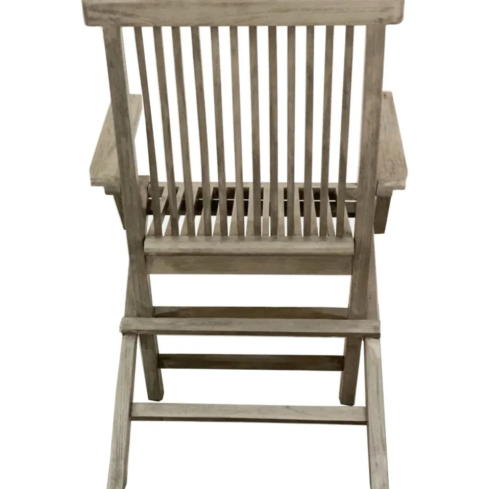 Saltö stol med armstöd - Grå teak