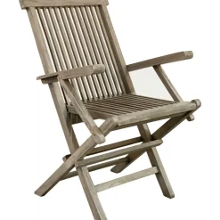 Saltö stol med armstöd - Grå teak + Textilrengöring för möbler