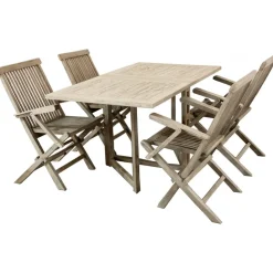 Saltö stol med armstöd - Grå teak + Textilrengöring för möbler