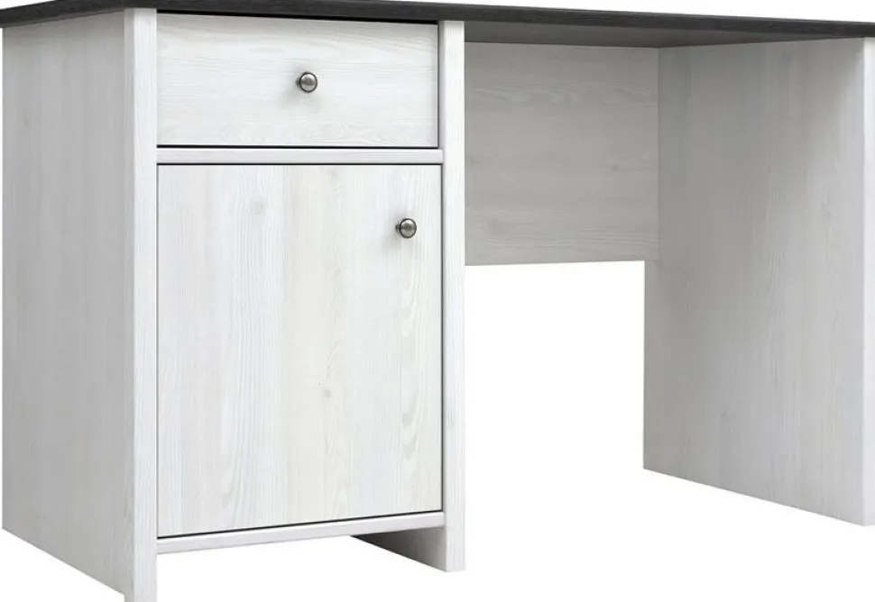 Salvador skrivbord 120 cm - Vit/svart