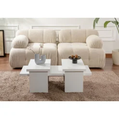 Sanctuary soffbord 110 x 45 cm - Vit trä