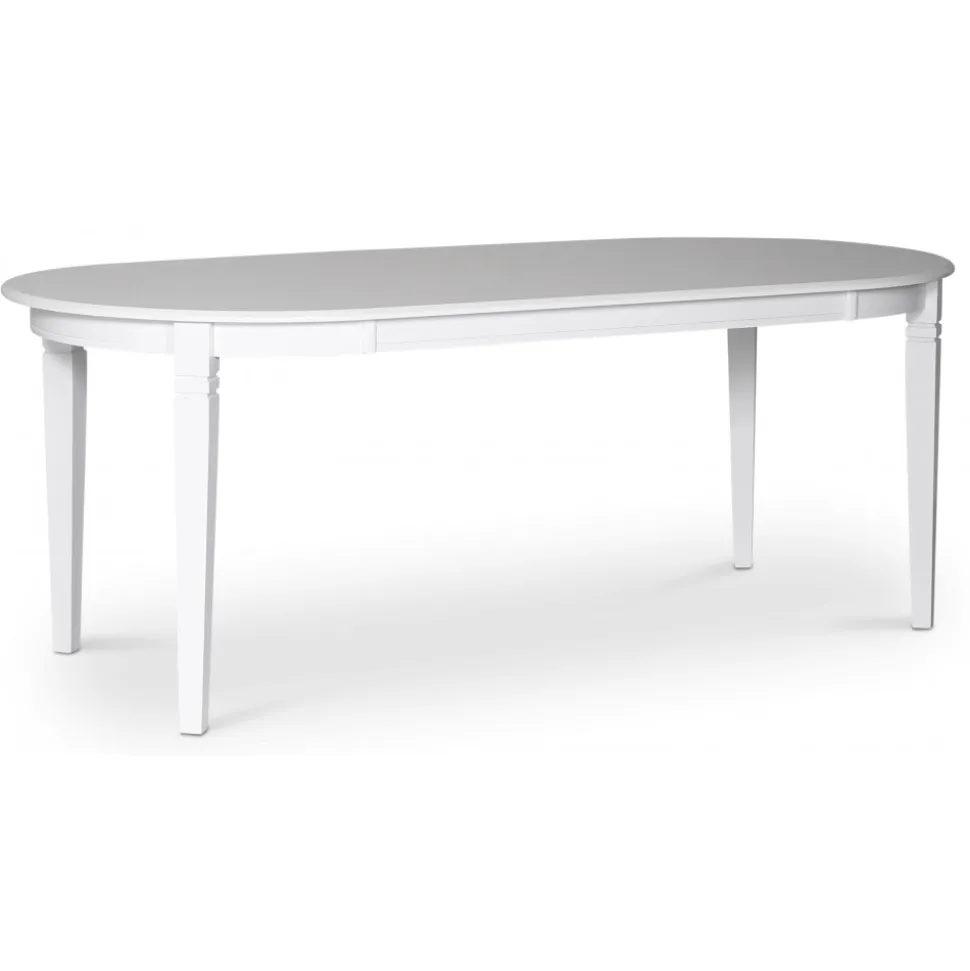 Sandhamn matgrupp; Ovalt matbord med 6 st Sandhamn Alice matstolar + 4.00 x Möbeltassar