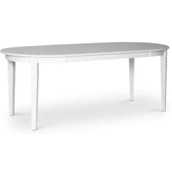 Sandhamn matgrupp; Ovalt matbord med 6 st Sandhamn Alice matstolar