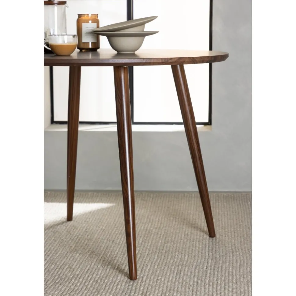 Sanford runt matbord i valnöt Ø100 cm