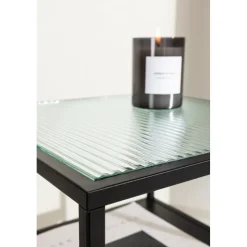 Sao paulo sidobord 40 x 40 cm - Svart