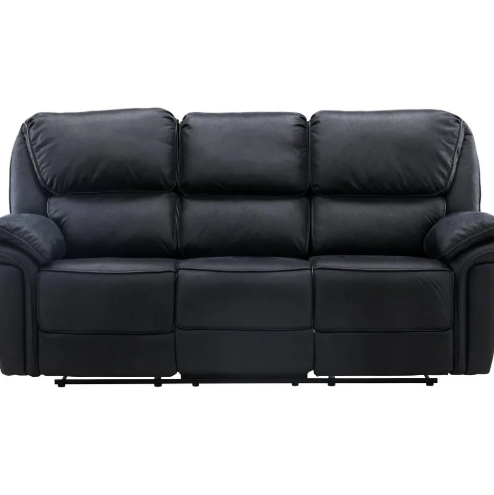 Saranda 3-sits reclinersoffa - Svart