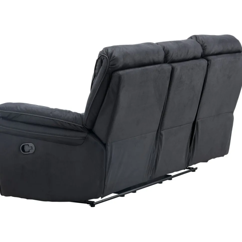 Saranda 3-sits reclinersoffa - Svart