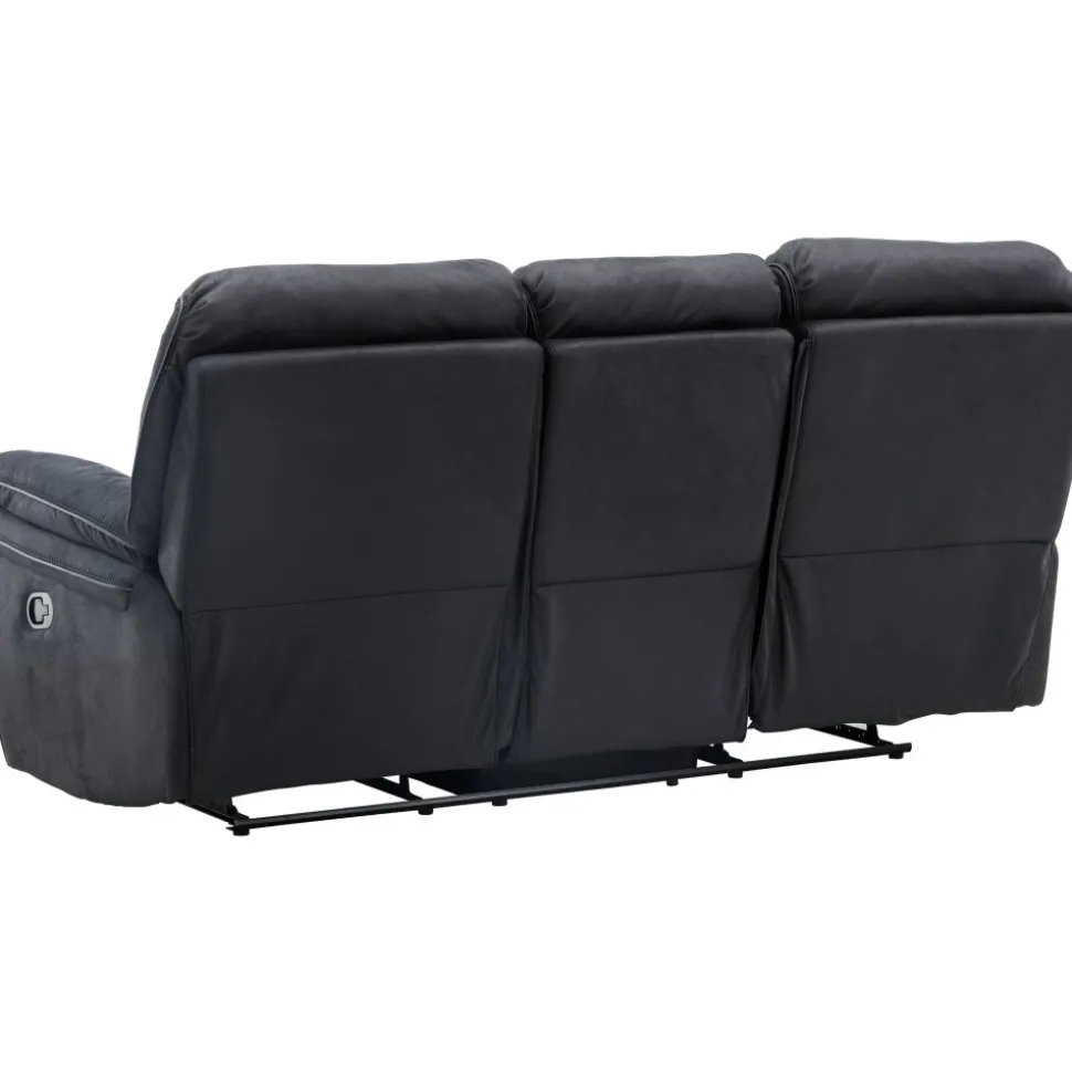 Saranda 3-sits reclinersoffa - Svart