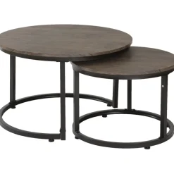 Satsbord mörkbrun/svart - Hastings + Textilrengöring för möbler