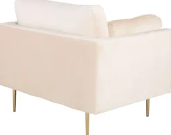 Savanna fåtölj - Beige (sammet)/mässing