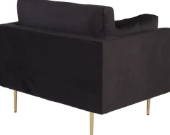 Savanna fåtölj - Svart sammet
