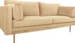 Savanna 3-sits soffa - Beige sammet