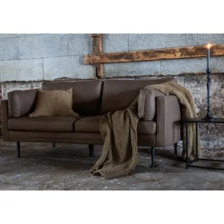 Savanna 2-sits soffa - Brun microfiber