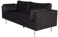 Savanna 3-sits soffa - Svart sammet