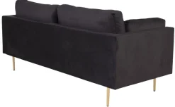 Savanna 3-sits soffa - Svart sammet