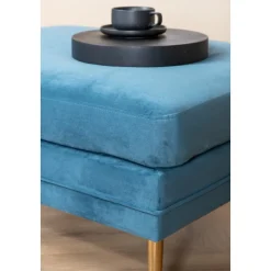 Savanna sittpuff - Blå sammet