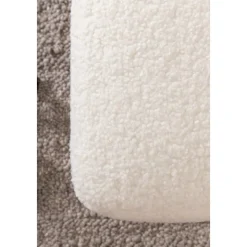 Savanna sittpuff - Vit teddy