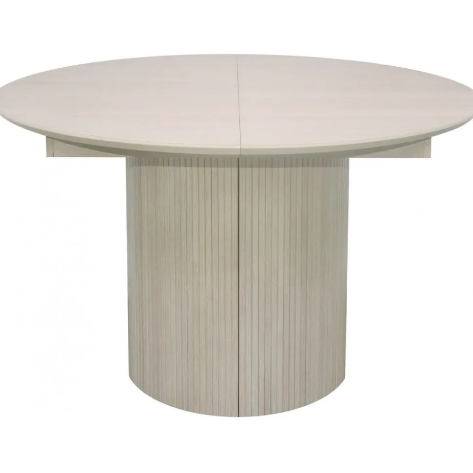 Scarlett matbord ø120 cm - Vitpigmenterad ek