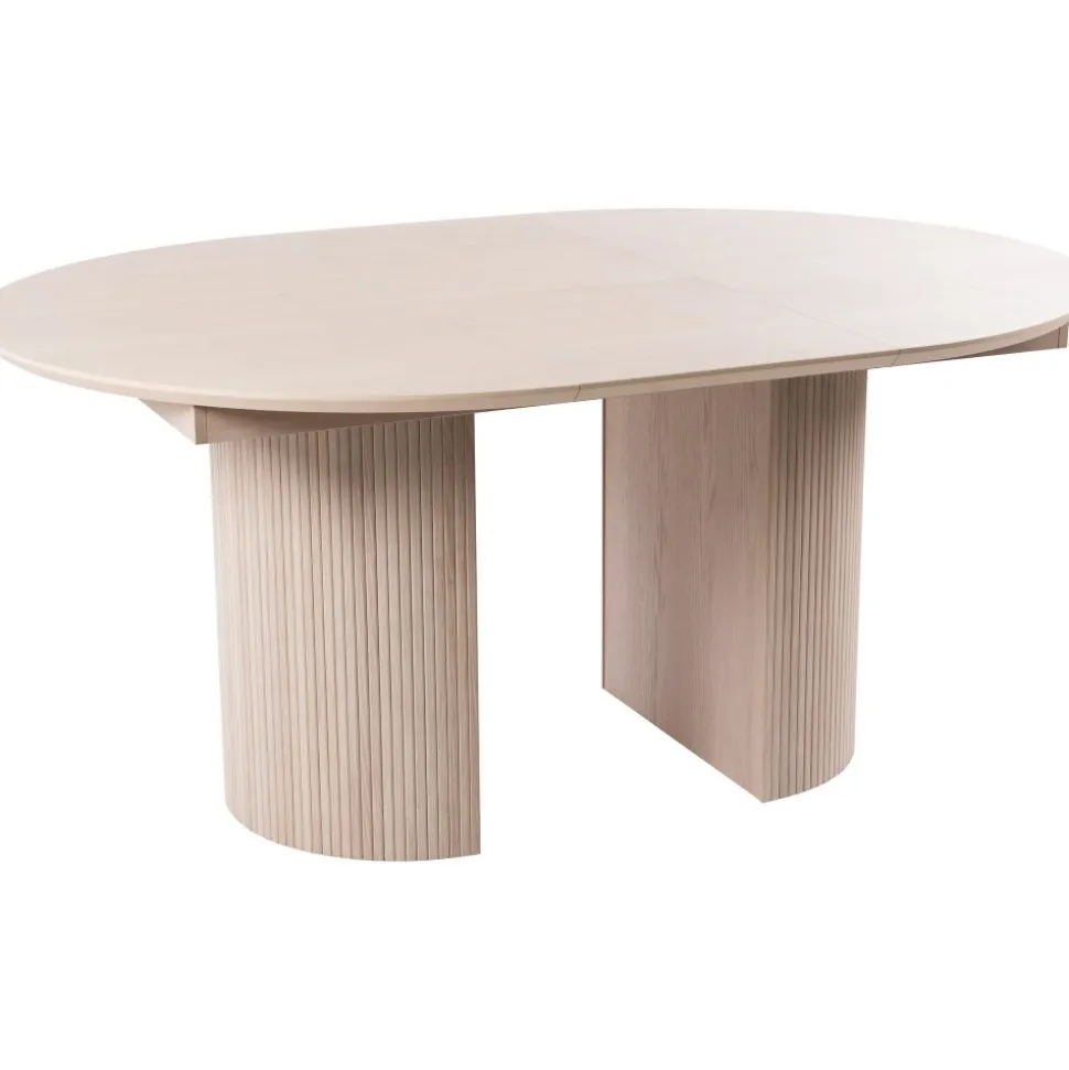 Scarlett matbord ø120 cm - Vitpigmenterad ek