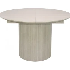 Scarlett matbord ø120 cm - Vitpigmenterad ek + Textilrengöring för möbler