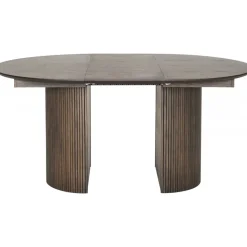 Scarlett matbord 120-165x120 cm - Brunlackad ek