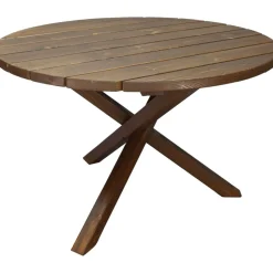 Scottsdale matbord Ø112 cm - Brun + Rengöringsmedel för utemöbler