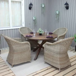 Scottsdale matbord Ø112 cm - Brun