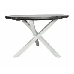 Scottsdale matbord Ø112 cm - Shabby Chic Grå/Vit